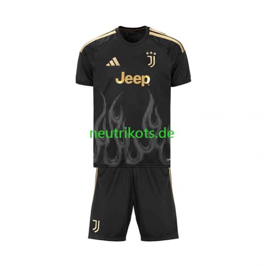 Fußballtrikot Juventus Turin Kinder Ausweich 2026-2027 Kurzarm