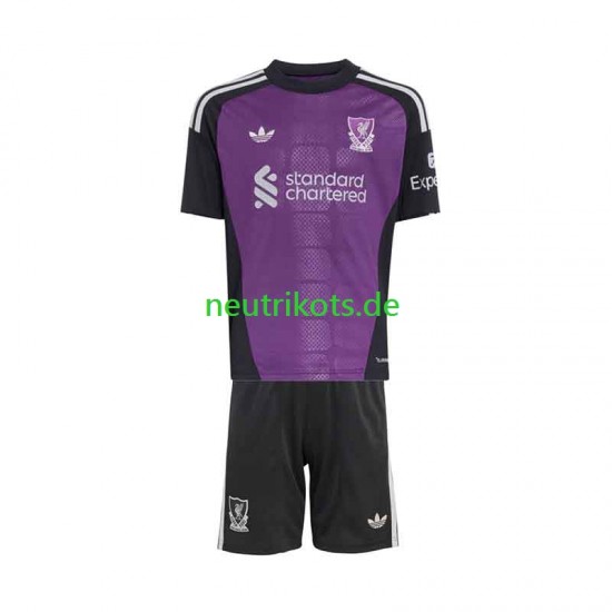 Fußballtrikot Liverpool Torwart Kinder Auswärts 2026-2027 Kurzarm