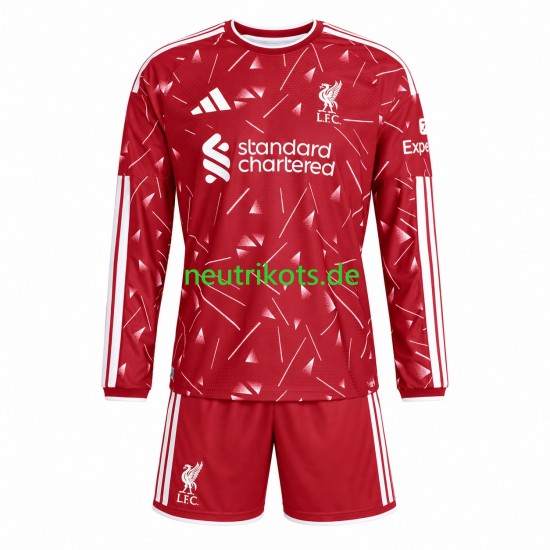 Fußballtrikot Liverpool Kinder Heim 2026-2027 Langarm
