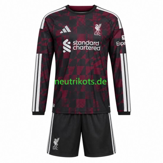 Fußballtrikot Liverpool Kinder Ausweich 2026-2027 Langarm