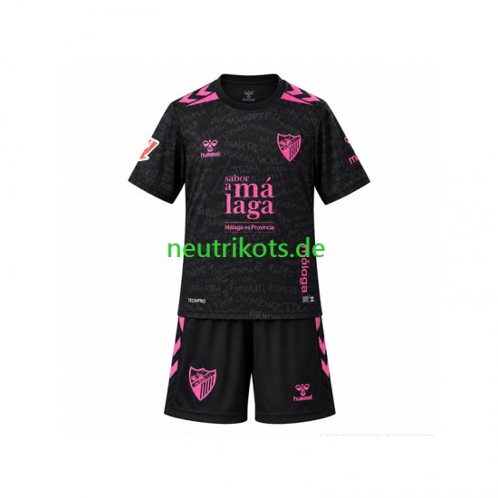 Fußballtrikot Málaga CF Kinder Ausweich 2026-2027 Kurzarm
