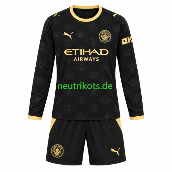 Fußballtrikot Manchester City Kinder Auswärts 2026-2027 Langarm