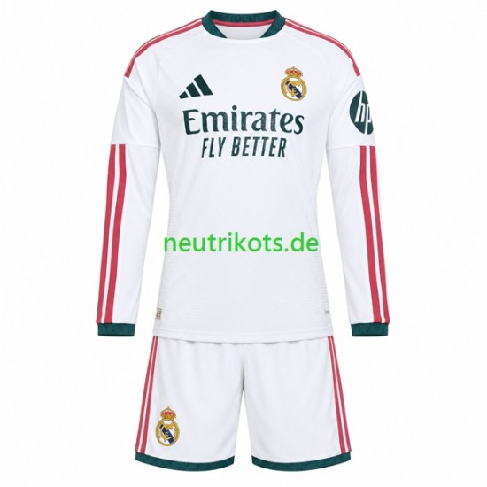 Fußballtrikot Real Madrid Kinder Heim 2026-2027 Langarm