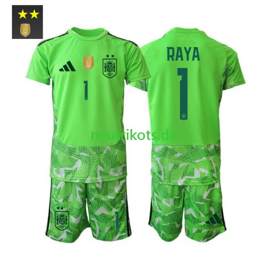 Fußballtrikot Spanien David Raya 1 Torwart Kinder Ausweich 2026-2027 Kurzarm