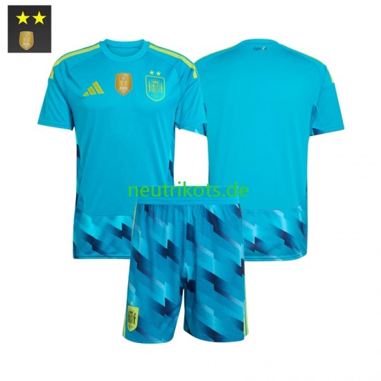 Fußballtrikot Spanien Torwart Kinder Heim 2026-2027 Kurzarm