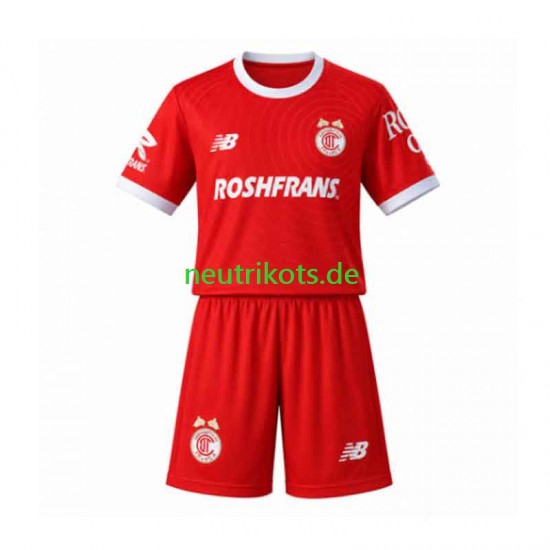 Fußballtrikot Toluca Kinder Heim 2026-2027 Kurzarm