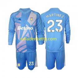 Fußballtrikot Aston Villa Emiliano Martinez 23 Torwart Kinder Ausweich 2024-2025 Langarm