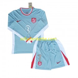 Fußballtrikot Atlético Madrid Antoine Griezmann 7 Kinder Auswärts 2024-2025 Langarm