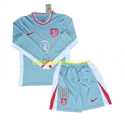 Fußballtrikot Atlético Madrid Julian Alvarez 19 Kinder Auswärts 2024-2025 Langarm