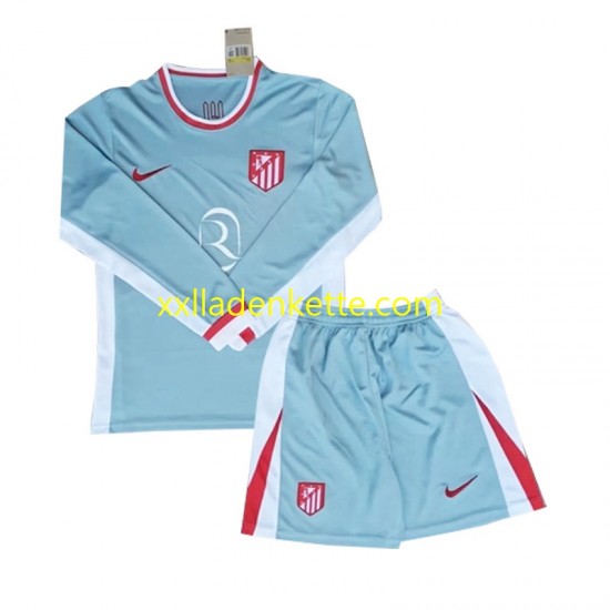 Fußballtrikot Atlético Madrid Kinder Auswärts 2024-2025 Langarm