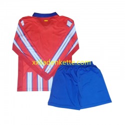 Fußballtrikot Atlético Madrid Kinder Heim 2024-2025 Langarm