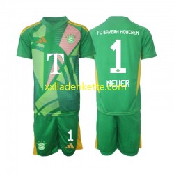 Fußballtrikot FC Bayern München Manuel Neuer 1 Torwart Kinder Viertes 2024-2025 Kurzarm