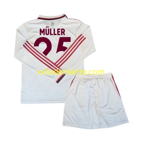 Fußballtrikot FC Bayern München Muller 25 Kinder Ausweich 2024-2025 Langarm