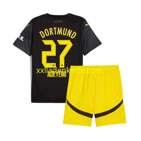 Fußballtrikot Borussia Dortmund Karim Adeyemi 27 Kinder Auswärts 2024-2025 Kurzarm