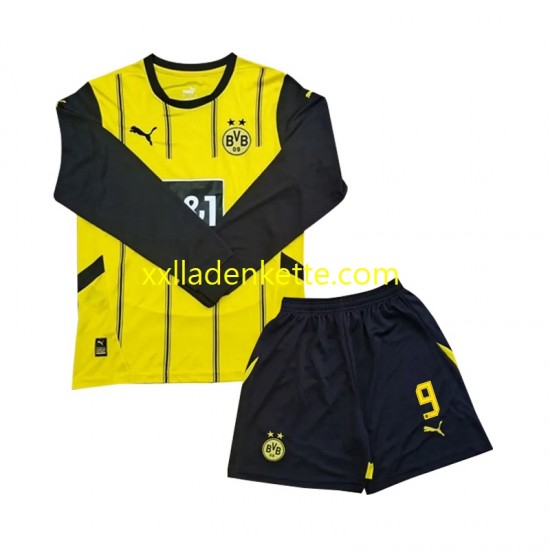 Fußballtrikot Borussia Dortmund Serhou Guirassy 9 Kinder Heim 2024-2025 Langarm