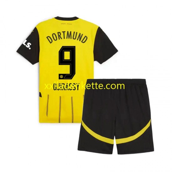 Fußballtrikot Borussia Dortmund Serhou Guirassy 9 Kinder Heim 2024-2025 Kurzarm