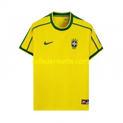 Fußballtrikot Brasilien 1998 Retro Herren Heim Kurzarm