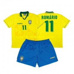 Fußballtrikot Brasilien Romario 11 Retro Kinder Heim 1994 Kurzarm