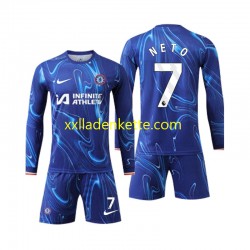 Fußballtrikot Chelsea Neto 7 Kinder Heim 2024-2025 Langarm