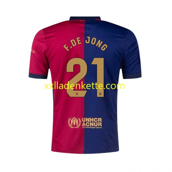 Fußballtrikot FC Barcelona F. DE JONG 21 Herren Heim 2024-2025 Kurzarm