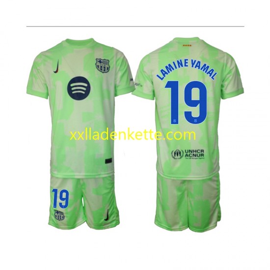 Fußballtrikot FC Barcelona Lamine Yamal 19 Kinder Ausweich 2024-2025 Kurzarm