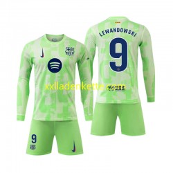 Fußballtrikot FC Barcelona Robert Lewandowski 9 Kinder Ausweich 2024-2025 Langarm