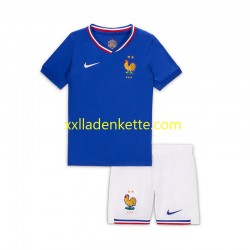 Fußballtrikot Frankreich Bradley Barcola 20 Kinder Heim 2024 Kurzarm