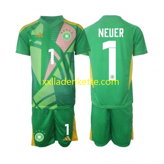 Fußballtrikot Deutschland Manuel Neuer 1 Torwart Kinder Ausweich 2024-2025 Kurzarm