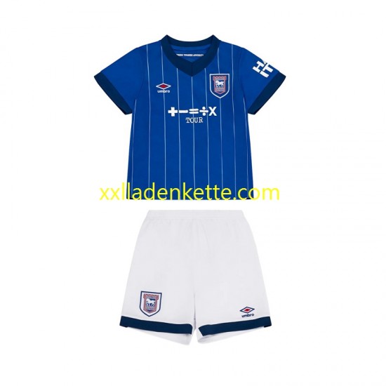 Fußballtrikot Ipswich Town Kinder Heim 2024-2025 Kurzarm