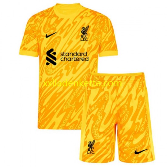 Fußballtrikot Liverpool Torwart Kinder Viertes 2024-2025 Kurzarm