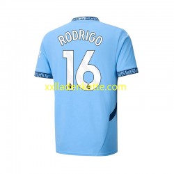 Fußballtrikot Manchester City RODRIGO 16 Herren Heim 2024-2025 Kurzarm