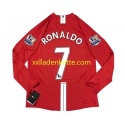 Fußballtrikot Manchester United Cristiano Ronaldo 7 2007 Retro Herren Heim Langarm