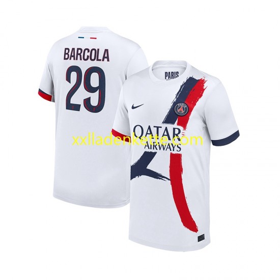 Fußballtrikot Paris Saint-Germain Bradley Barcola 29 Herren Auswärts 2024-2025 Kurzarm