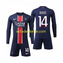 Fußballtrikot Paris Saint-Germain D Doue 14 Kinder Heim 2024-2025 Langarm