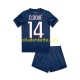 Fußballtrikot Paris Saint-Germain Desire Doue 14 Kinder Heim 2024-2025 Kurzarm