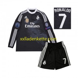 Fußballtrikot Real Madrid Cristiano Ronaldo 7 2014 Retro Kinder Ausweich Langarm