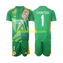 Fußballtrikot Real Madrid Thibaut Courtois 1 Torwart Kinder Ausweich 2024-2025 Kurzarm