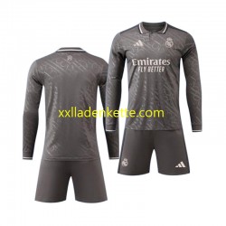 Fußballtrikot Real Madrid Kinder Ausweich 2024-2025 Langarm