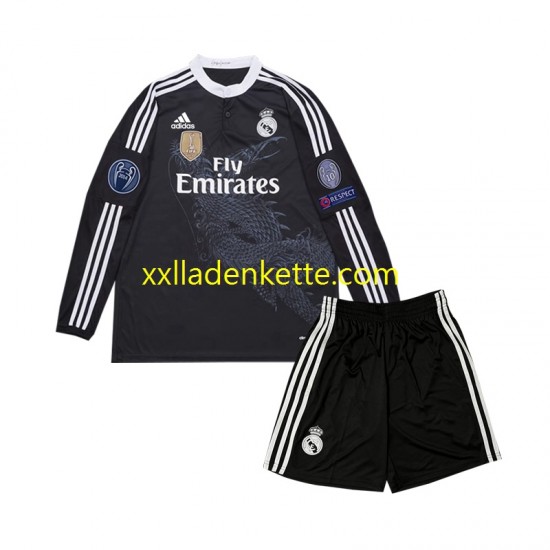 Fußballtrikot Real Madrid 2014 Retro Kinder Ausweich Langarm