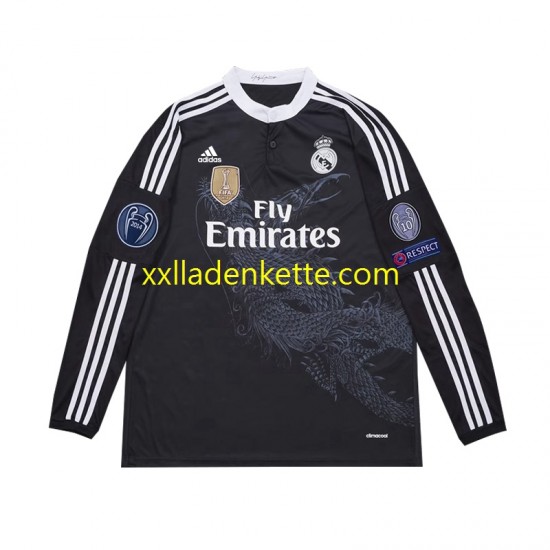 Fußballtrikot Real Madrid 2014 Retro Herren Ausweich Langarm