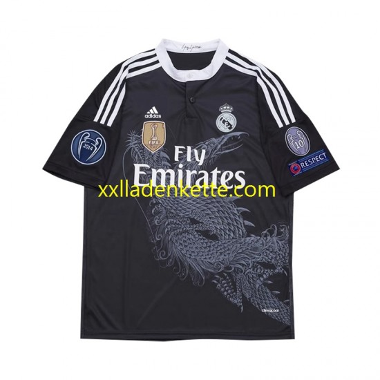 Fußballtrikot Real Madrid 2014 Retro Herren Ausweich Kurzarm