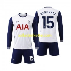 Fußballtrikot Tottenham Spurs Bergvall 15 Kinder Heim 2024-2025 Langarm