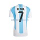 Fußballtrikot Argentinien De Paul 7 Herren Heim 2024 Kurzarm