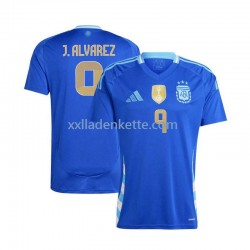 Fußballtrikot Argentinien Julian Alvarez 9 Herren Auswärts 2024 Kurzarm