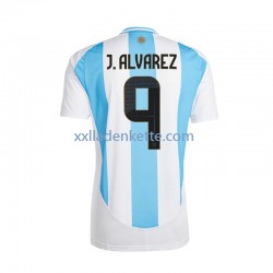 Fußballtrikot Argentinien Julian Alvarez 9 Herren Heim 2024 Kurzarm