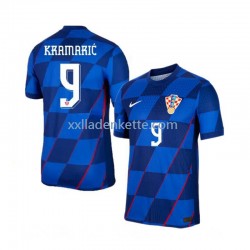 Fußballtrikot Kroatien Andrej Kramaric 9 Herren Auswärts Euro 2024 Kurzarm