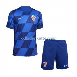 Fußballtrikot Kroatien Kinder Auswärts Euro 2024 Kurzarm