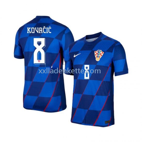 Fußballtrikot Kroatien Mateo Kovacic 8 Herren Auswärts Euro 2024 Kurzarm