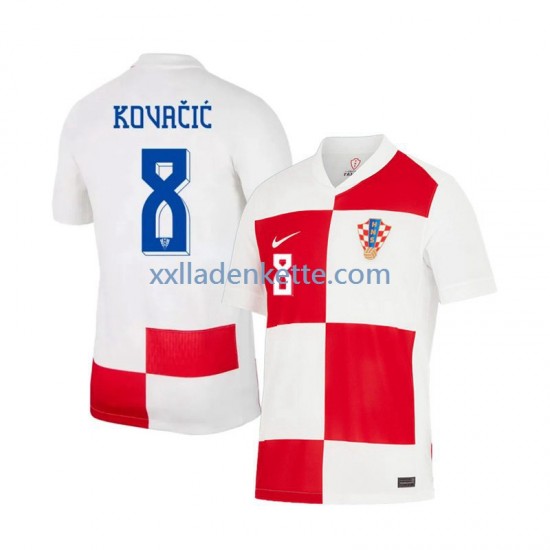 Fußballtrikot Kroatien Mateo Kovacic 8 Herren Heim Euro 2024 Kurzarm