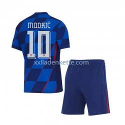 Fußballtrikot Kroatien Modrić 10 Kinder Auswärts Euro 2024 Kurzarm